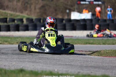 Gwenael ROSSIGNOL — 28/02 & 01/03/2026 : 1ère manche du Championnat du Sud 2026 à Aigues-Vives (photos Stéphane Agnus) 2026 — karting