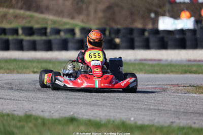 Matheo COURBIERES — 28/02 & 01/03/2026 : 1ère manche du Championnat du Sud 2026 à Aigues-Vives (photos Stéphane Agnus) 2026 — karting