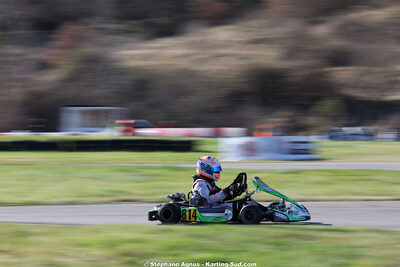 Garry FORTIER — 28/02 & 01/03/2026 : 1ère manche du Championnat du Sud 2026 à Aigues-Vives (photos Stéphane Agnus) 2026 — karting