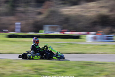Gwenael ROSSIGNOL — 28/02 & 01/03/2026 : 1ère manche du Championnat du Sud 2026 à Aigues-Vives (photos Stéphane Agnus) 2026 — karting