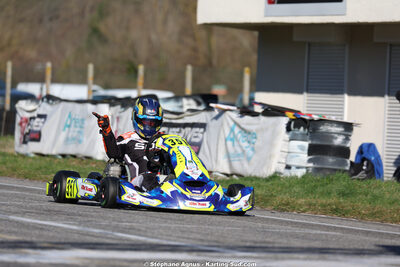 Sébastien ANDRES — 28/02 & 01/03/2026 : 1ère manche du Championnat du Sud 2026 à Aigues-Vives (photos Stéphane Agnus) 2026 — karting
