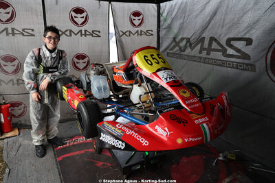 Matheo COURBIERES — 28/02 & 01/03/2026 : 1ère manche du Championnat du Sud 2026 à Aigues-Vives (photos Stéphane Agnus) 2026 — karting