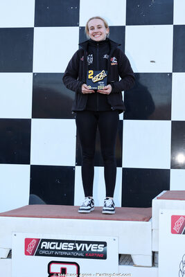 Laura BOURGUET — 28/02 & 01/03/2026 : 1ère manche du Championnat du Sud 2026 à Aigues-Vives (photos Stéphane Agnus) 2026 — karting