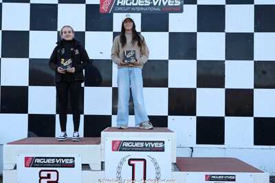 Alyssa DECARIS, Laura BOURGUET — 28/02 & 01/03/2026 : 1ère manche du Championnat du Sud 2026 à Aigues-Vives (photos Stéphane Agnus) 2026 — karting