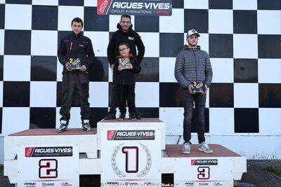 Adrien ABRIC, Garry FORTIER, Killian OLIVIERI — 28/02 & 01/03/2026 : 1ère manche du Championnat du Sud 2026 à Aigues-Vives (photos Stéphane Agnus) 2026 — karting