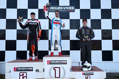 Jérémy LOPES, Lucas MORILLON, Sacha CATALA — 28/02 & 01/03/2026 : 1ère manche du Championnat du Sud 2026 à Aigues-Vives (photos Stéphane Agnus) 2026 — karting