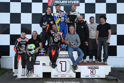 Anthony DELCUROU, Axel BOYER, Jérôme ROCA et 4 autres — 28/02 & 01/03/2026 : 1ère manche du Championnat du Sud 2026 à Aigues-Vives (photos Stéphane Agnus) 2026 — karting