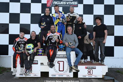 Anthony DELCUROU, Axel BOYER, Jérôme ROCA et 3 autres — 28/02 & 01/03/2026 : 1ère manche du Championnat du Sud 2026 à Aigues-Vives (photos Stéphane Agnus) 2026 — karting