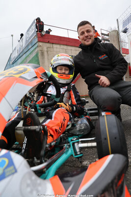 Owen FRONTIER — 28/02 & 01/03/2026 : 1ère manche du Championnat du Sud 2026 à Aigues-Vives (photos Stéphane Agnus) 2026 — karting