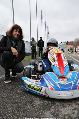 Sandrine SUAU — 28/02 & 01/03/2026 : 1ère manche du Championnat du Sud 2026 à Aigues-Vives (photos Stéphane Agnus) 2026 — karting