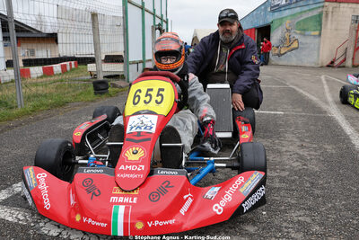 Cyril COURBIERES — 28/02 & 01/03/2026 : 1ère manche du Championnat du Sud 2026 à Aigues-Vives (photos Stéphane Agnus) 2026 — karting