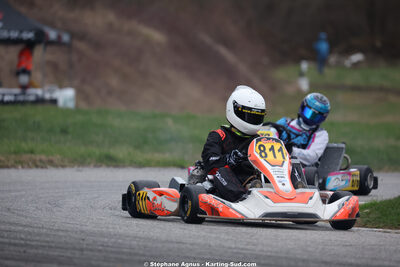 Adrien ABRIC — 28/02 & 01/03/2026 : 1ère manche du Championnat du Sud 2026 à Aigues-Vives (photos Stéphane Agnus) 2026 — karting