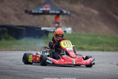 Matheo COURBIERES — 28/02 & 01/03/2026 : 1ère manche du Championnat du Sud 2026 à Aigues-Vives (photos Stéphane Agnus) 2026 — karting