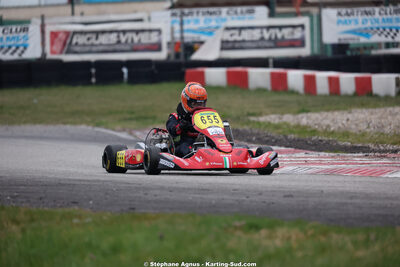 Matheo COURBIERES — 28/02 & 01/03/2026 : 1ère manche du Championnat du Sud 2026 à Aigues-Vives (photos Stéphane Agnus) 2026 — karting
