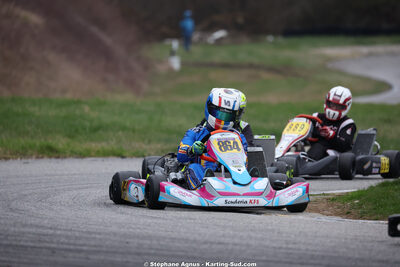 Valentin AGUILLON — 28/02 & 01/03/2026 : 1ère manche du Championnat du Sud 2026 à Aigues-Vives (photos Stéphane Agnus) 2026 — karting