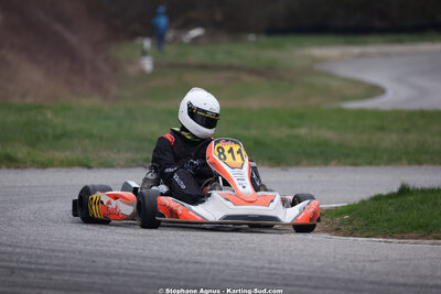 Adrien ABRIC — 28/02 & 01/03/2026 : 1ère manche du Championnat du Sud 2026 à Aigues-Vives (photos Stéphane Agnus) 2026 — karting