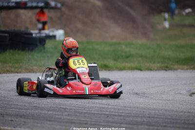 Matheo COURBIERES — 28/02 & 01/03/2026 : 1ère manche du Championnat du Sud 2026 à Aigues-Vives (photos Stéphane Agnus) 2026 — karting