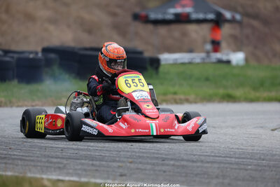 Matheo COURBIERES — 28/02 & 01/03/2026 : 1ère manche du Championnat du Sud 2026 à Aigues-Vives (photos Stéphane Agnus) 2026 — karting