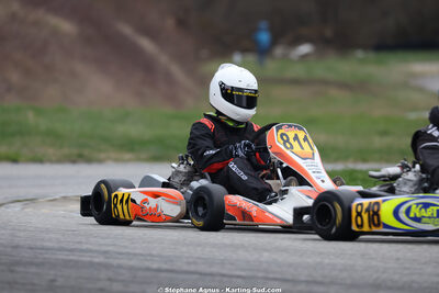 Adrien ABRIC — 28/02 & 01/03/2026 : 1ère manche du Championnat du Sud 2026 à Aigues-Vives (photos Stéphane Agnus) 2026 — karting