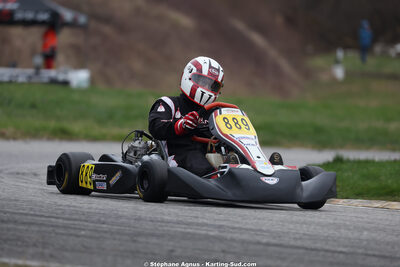 Nicolas GENIN — 28/02 & 01/03/2026 : 1ère manche du Championnat du Sud 2026 à Aigues-Vives (photos Stéphane Agnus) 2026 — karting