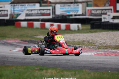 Matheo COURBIERES — 28/02 & 01/03/2026 : 1ère manche du Championnat du Sud 2026 à Aigues-Vives (photos Stéphane Agnus) 2026 — karting