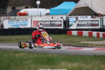 Damien RIVIERE — 28/02 & 01/03/2026 : 1ère manche du Championnat du Sud 2026 à Aigues-Vives (photos Stéphane Agnus) 2026 — karting