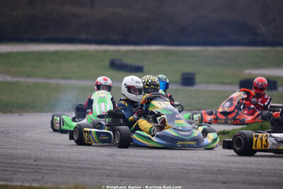 KA100 — 28/02 & 01/03/2026 : 1ère manche du Championnat du Sud 2026 à Aigues-Vives (photos Stéphane Agnus) 2026 — karting