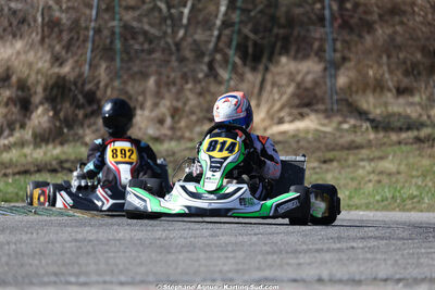 Garry FORTIER — 28/02 & 01/03/2026 : 1ère manche du Championnat du Sud 2026 à Aigues-Vives (photos Stéphane Agnus) 2026 — karting
