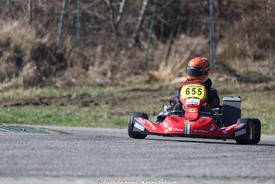 Matheo COURBIERES — 28/02 & 01/03/2026 : 1ère manche du Championnat du Sud 2026 à Aigues-Vives (photos Stéphane Agnus) 2026 — karting