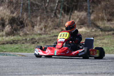 Matheo COURBIERES — 28/02 & 01/03/2026 : 1ère manche du Championnat du Sud 2026 à Aigues-Vives (photos Stéphane Agnus) 2026 — karting