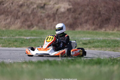Adrien ABRIC — 28/02 & 01/03/2026 : 1ère manche du Championnat du Sud 2026 à Aigues-Vives (photos Stéphane Agnus) 2026 — karting