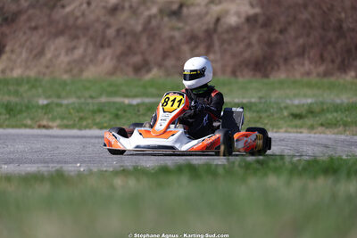 Adrien ABRIC — 28/02 & 01/03/2026 : 1ère manche du Championnat du Sud 2026 à Aigues-Vives (photos Stéphane Agnus) 2026 — karting