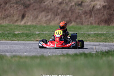Matheo COURBIERES — 28/02 & 01/03/2026 : 1ère manche du Championnat du Sud 2026 à Aigues-Vives (photos Stéphane Agnus) 2026 — karting