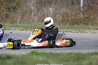 Adrien ABRIC — 28/02 & 01/03/2026 : 1ère manche du Championnat du Sud 2026 à Aigues-Vives (photos Stéphane Agnus) 2026 — karting