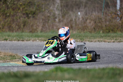 Garry FORTIER — 28/02 & 01/03/2026 : 1ère manche du Championnat du Sud 2026 à Aigues-Vives (photos Stéphane Agnus) 2026 — karting