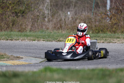 Nicolas GENIN — 28/02 & 01/03/2026 : 1ère manche du Championnat du Sud 2026 à Aigues-Vives (photos Stéphane Agnus) 2026 — karting