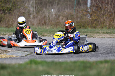 Thomas SUZANNE — 28/02 & 01/03/2026 : 1ère manche du Championnat du Sud 2026 à Aigues-Vives (photos Stéphane Agnus) 2026 — karting
