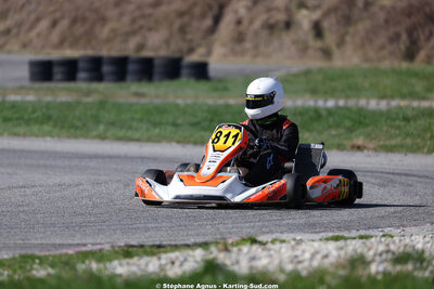 Adrien ABRIC — 28/02 & 01/03/2026 : 1ère manche du Championnat du Sud 2026 à Aigues-Vives (photos Stéphane Agnus) 2026 — karting