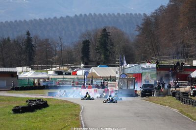 KA100 — 28/02 & 01/03/2026 : 1ère manche du Championnat du Sud 2026 à Aigues-Vives (photos Stéphane Agnus) 2026 — karting