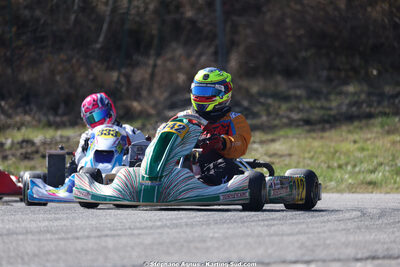 Aurélien MAZOUIN — 28/02 & 01/03/2026 : 1ère manche du Championnat du Sud 2026 à Aigues-Vives (photos Stéphane Agnus) 2026 — karting