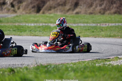 Damien RIVIERE — 28/02 & 01/03/2026 : 1ère manche du Championnat du Sud 2026 à Aigues-Vives (photos Stéphane Agnus) 2026 — karting