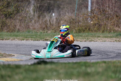 Aurélien MAZOUIN — 28/02 & 01/03/2026 : 1ère manche du Championnat du Sud 2026 à Aigues-Vives (photos Stéphane Agnus) 2026 — karting