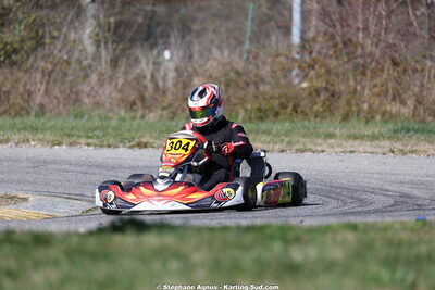 Damien RIVIERE — 28/02 & 01/03/2026 : 1ère manche du Championnat du Sud 2026 à Aigues-Vives (photos Stéphane Agnus) 2026 — karting