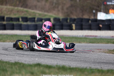 Lizzie CAZOT — 28/02 & 01/03/2026 : 1ère manche du Championnat du Sud 2026 à Aigues-Vives (photos Stéphane Agnus) 2026 — karting