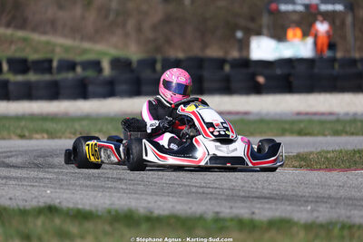 Lizzie CAZOT — 28/02 & 01/03/2026 : 1ère manche du Championnat du Sud 2026 à Aigues-Vives (photos Stéphane Agnus) 2026 — karting