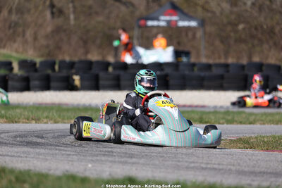 Liam BERDINEL — 28/02 & 01/03/2026 : 1ère manche du Championnat du Sud 2026 à Aigues-Vives (photos Stéphane Agnus) 2026 — karting