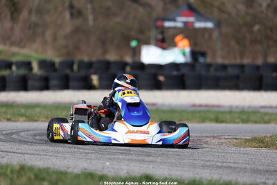 Maël PELAT — 28/02 & 01/03/2026 : 1ère manche du Championnat du Sud 2026 à Aigues-Vives (photos Stéphane Agnus) 2026 — karting