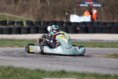 Liam BERDINEL — 28/02 & 01/03/2026 : 1ère manche du Championnat du Sud 2026 à Aigues-Vives (photos Stéphane Agnus) 2026 — karting