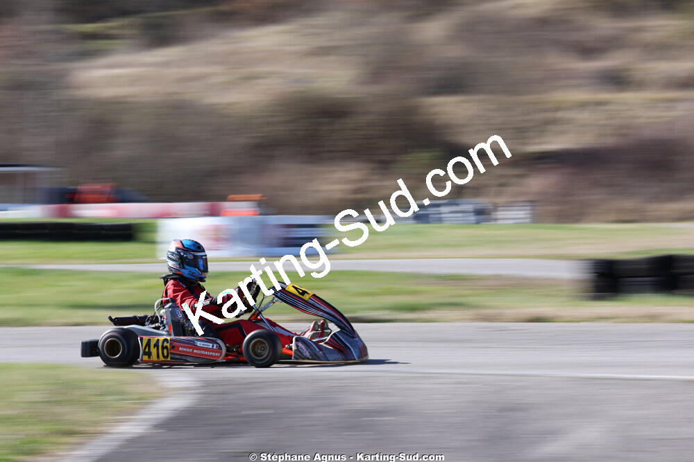 Nationale — 28/02 & 01/03/2026 : 1ère manche du Championnat du Sud 2026 à Aigues-Vives (photos Stéphane Agnus) 2026 — karting