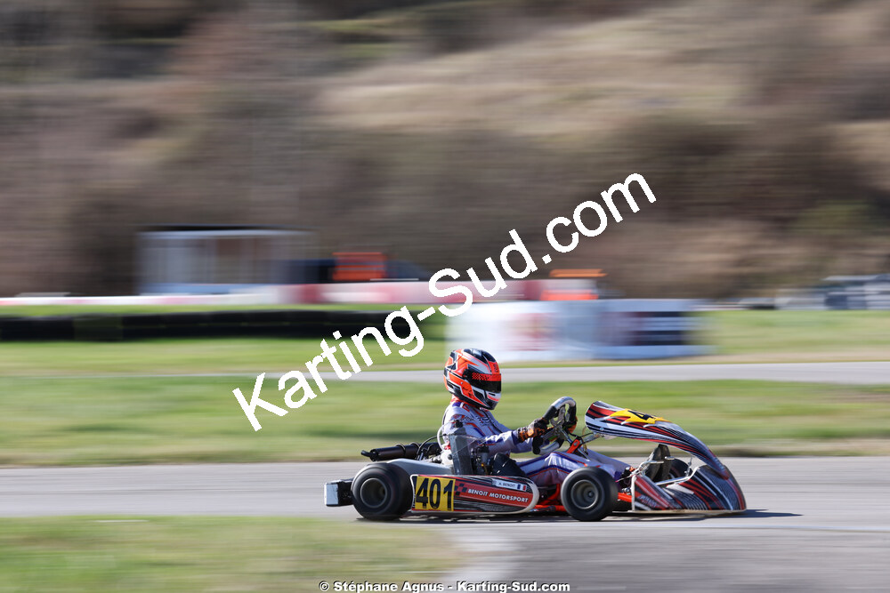 Arthur BENOIT — 28/02 & 01/03/2026 : 1ère manche du Championnat du Sud 2026 à Aigues-Vives (photos Stéphane Agnus) 2026 — karting